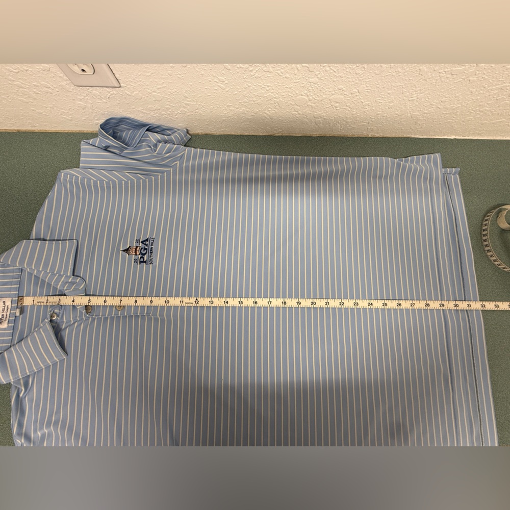 Peter Millar Summer Comfort PGA Southern Hills Logo Polo Shirt Men’s Large - Picture 11 of 12